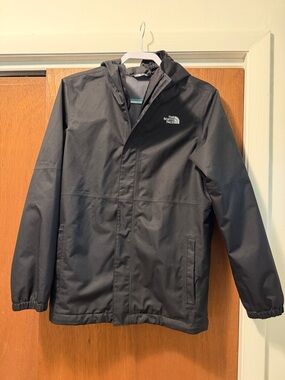 The North Face Black Kids' Hooded Rain Jacket